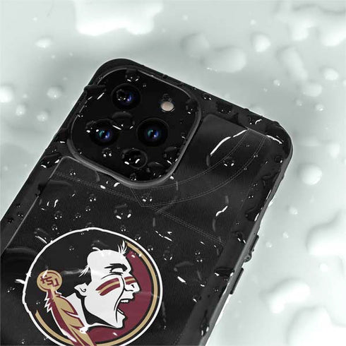 Florida State University Black Jersey iPhone 15 Pro Waterproof Case